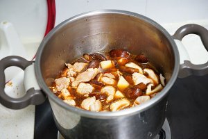 The practice measure of rice of Shang Zhite's thick yellow stew chicken 6