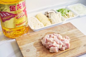 The practice measure of chicken of dry boiler of sweet hot potato 2