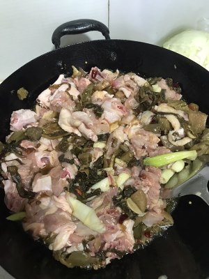 The practice measure of chicken of pickled Chinese cabbage 7