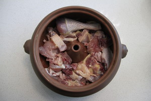 The practice measure of chicken of boiler of former juice raw ingredient 2