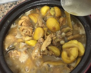 The practice measure of chestnut Bao chicken 7