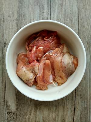 甘いジュースニンニク3の甘い鶏肉の実習尺度