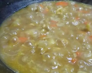 The practice measure of curry chicken meal 8