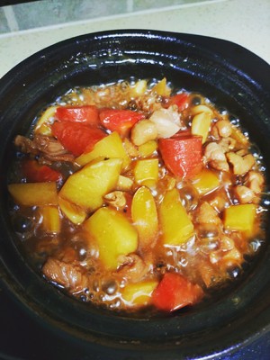 Rice of yellow stew chicken (children edition) practice measure 3