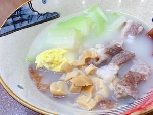 金色の猫の食堂Mi-豚軟骨乾燥ホタテガイのスープ11