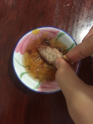 Sweet blast pork chop (pig scrag) practice measure 7
