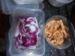 The practice measure of onion pig scrag 2