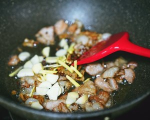 The practice measure of flesh of cook again of not fat go with rice 3