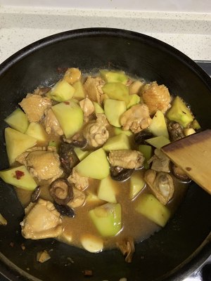 The practice measure of wing of the chicken of domestic potato Xianggu mushroom that stew 5