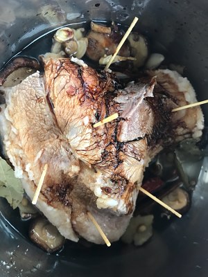 The practice measure of meat of thigh of secret juice pig 7
