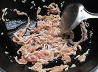 The practice measure that green pepper fries shredded meat 5