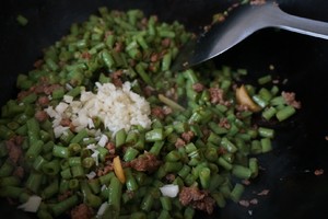 Horn of ground meat beans (dish of go with rice) practice measure 8