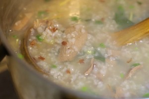 The practice measure of congee of food grains other than wheat and rice of spinach pig embellish 2