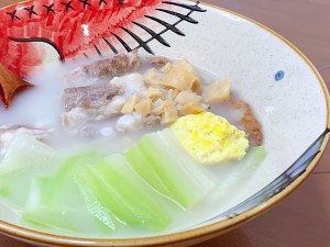 金色の猫Miの食堂-豚軟骨干しホタテ12のスープの練習対策