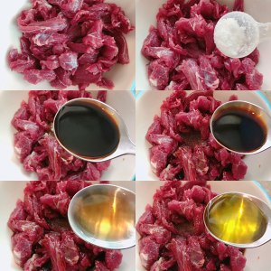 The practice measure that sweet Qin fries beef 1