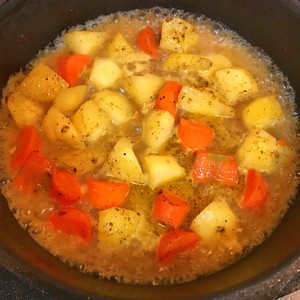The practice measure of chicken of curry of the daily life of a family 7