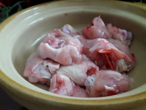 ご飯といっしょの料理は、pracを生む 鶏肉を炒める小節1 