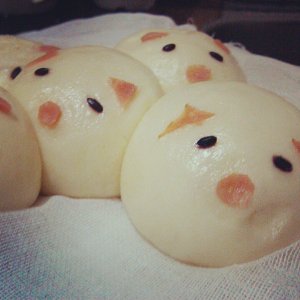 ミルク豚の蒸しパン4