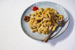 The practice measure that rice of oven edition chicken spends 7