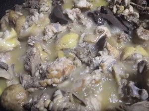 The practice measure that the Hakkas fries gallinaceous wine 3