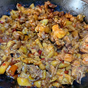 The practice measure of chicken of pointed any of several hot spice plants of Or of chicken of Chongqing Chinese prickly ash 6