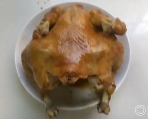 The practice measure of chicken of stew of electric rice cooker 8