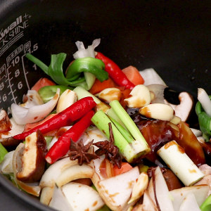 The practice measure of chicken of yellow stew of edition of electric meal Bao 3