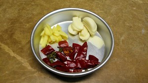 The practice measure of chop of & of the wing in chicken of a condiment made of roast prickly ash and salt 2