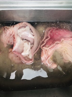 The practice measure of chaffy dish of chicken of abdomen of detailed edition pig 1