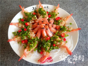 Garlic Chengdu vermicelli made from bean starch opens back shrimp, exceed measure of detailed picture article! practice measure 16
