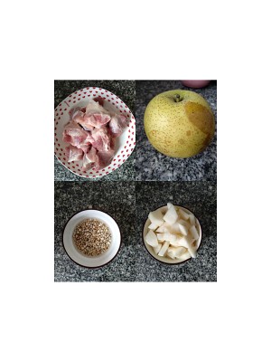The practice measure of soup of pear of the seed of Job's tears of pig canister bone 1