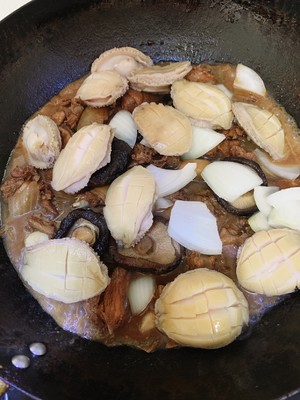 The practice measure of abalone stew chicken 10