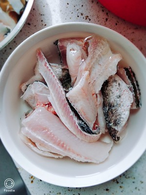 本物の漬け白菜の魚（魚肉のスライスは柔らかいスリップ弾力がある）練習対策4