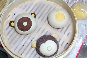 " chicken " auspicious flexibly the practice measure of small steamed bread 28