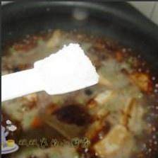 The practice measure of ground meat bean curd 10