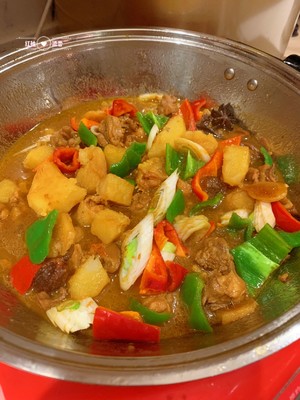 The practice measure of chicken of dawdler Xinjiang yellow stew 6