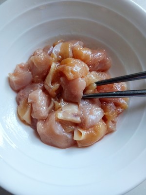 The practice measure of meal of potato of curry chicken willow 2
