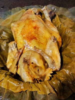 The practice measure of the lotus leaf chicken of simple faint scent 12
