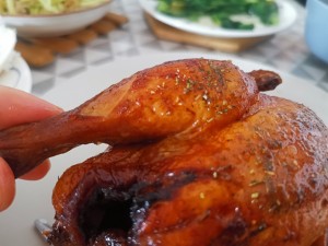 鶏肉を一緒に食べる（鶏肉を割る）練習法10