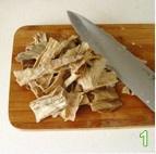 The practice measure of carbonado of dried bamboo shoots 1