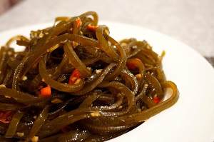 The practice measure of silk of kelp of cold and dressed with sause 8