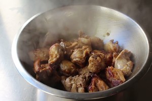 The practice measure of taste of cashew of * of Indian flavor chicken 12