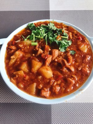 The practice measure of oily stew chicken 15