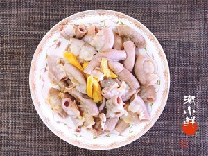 The Xian Luobo of pig pink bowel that boil is too sweet practice measure 5