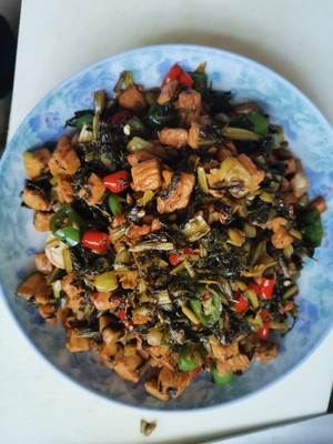 The practice measure of pickled Chinese cabbage of rice of chicken of dish of go with rice 13