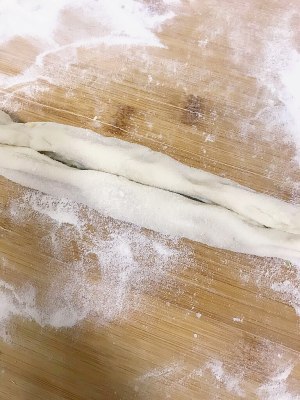 The practice measure of deep-fried dough cake of green of delicious of pig lard bake in a pan 12