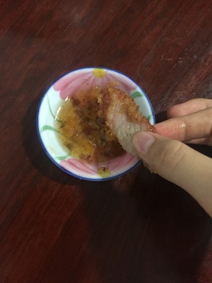 Sweet blast pork chop (pig scrag) practice measure 9