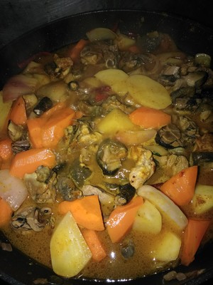 The practice measure of potato curry chicken 6