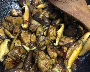 The practice measure of chicken of domestic edition yellow stew 10