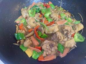 The practice measure of the yellow stew chicken of super go with rice 10